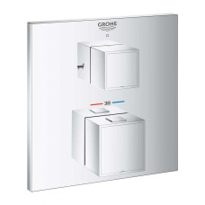 Термостат для ванни Grohe Grohtherm Cube з 2 перемикачами  (24155000)