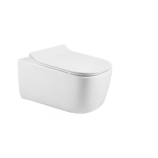 HIPPO Rimless унітаз 51*35*36см підвісний, сидіння тверде Slim slow-closing, VOLLE (13-44-202)