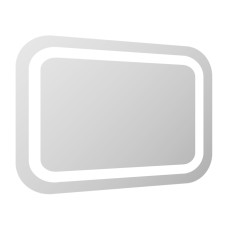 Дзеркало прямокутне 100*70см зі світлодіодним підсвічуванням, з сенсорним вимикачем, VOLLE (16-46-107)