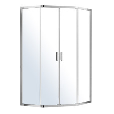 IRIS душова кабіна 5-ти кутна 90*90*195см, з розсувними дверима (скло + двері), EGER (599-142/1)