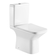 VOLLE LEON OPEN компакт підлоговий: унітаз Rimless 62*37*79см не пристінний, гориз. випуск, нижнє підведення, бачок 3/4,5л, сидіння Slim slow-closing, (13-11-959)