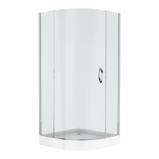 VOLLE DIOS new душова кабіна 90*90*205см, на мілкому піддоні, хром, скло прозоре, (10-12-015)