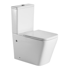 VOLLE LIBRA Rimless компакт 67,5*37,5*82 см гор. випуск, нижнє підведення, бачок 3/4,5л, сидіння тверде slow-closing, (13-41-566)