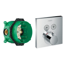 Hansgrohe SHOWER Select термостат для душу + IBOX universal прихована частина для змiшувача (у подарунок), (15763000+01800180)