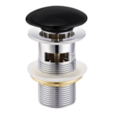 Донний клапан click-clack з переливом, латунь, 1 1/4", de la noche, VOLLE (9000.104404)