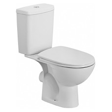 FREJA унiтаз-компакт пiдлоговий, горизонтальний випуск, зливний бачок 3/6л, нижнiй пiдвiд, сидiння з кришкою полiпропiлен, KOLO Украина (L7922000U)