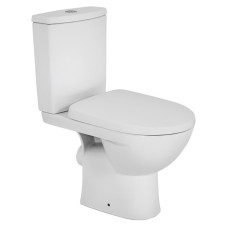 STATUS унітаз-компакт підлоговий, горизонтальний випуск, бачок 3/6 л, нижнє підведення, сидіння з кришкою Duroplast, KOLO Украина (2396250UA)