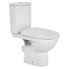 STATUS унітаз-компакт підлоговий, косий випуск, бачок 3/6 л, нижнє підведення, сидіння з кришкою Duroplast, KOLO Украина (2396050UA)