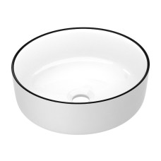 BLACK EDGE умивальник накладний 41,5*41,5*13,5см круглий, IMPRESE (i11094)