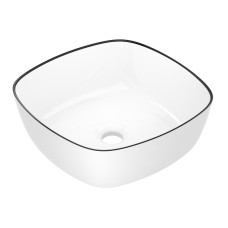 BLACK EDGE умивальник накладний 41,5*41,5*14,5см, IMPRESE (i11096)