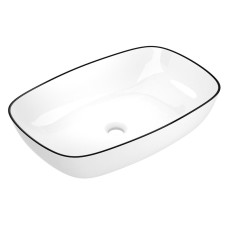 BLACK EDGE умивальник накладний 60*38*13,5см, IMPRESE (i11098)