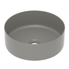 Умивальник накладний 35,8*35,8*13,7см круглий, matt grey, IMPRESE (i11102MG)