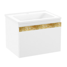 CLASSIC NEO комплект меблів 60см, blanco: тумба підвісна, 1 ящик + умивальник меблевий, VOLLE (1943.326007)