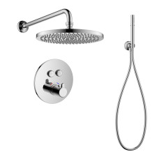 SMART CLICK система душова прихованого монтажу, термостат 2 функції, форма R (ZMK101901237+ZMK101901214+ZMK101901215), хром, IMPRESE (ZMK101901213)