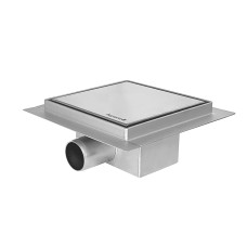 IMPRESE i-FLOW SS трап водовідвідний 150*150 мм, AISI 304, решітка під плитку, (d44150S13)