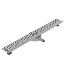 VOLLE Линейный сливной трап MASTER LINEA Capri 800мм, с комбинированным затвором, поворотным сифоном, трубой Ø40/50, с перфорированной решеткой, хромированный, (9046.210314)