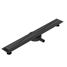 MASTER LINEA Onda лінійний трап 700мм, комбінований затвор, поворотний сифон, патрубок Ø40/50, з перфорованою решіткою, de la noche, VOLLE (9046.210204)