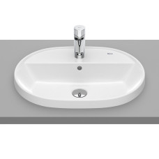 GAP умивальник 55*40см, вбуд., овальний, з отвором пiд змiшувач, ROCA (A3270Y6000)