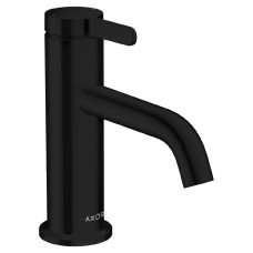 AXOR ONE змішувач для умивальника 70, одноважільний, зі зливним гарнітуром, чорний матовий, AXOR (48001670)