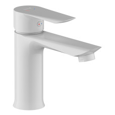 IMPRESE VACLAV змішувач для умивальника, білий матовий, 35 мм, (f03506403AA)