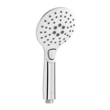 CASCADA A20 душ ручний, Ø110мм, 3 режими, кнопковий перемикач, ABS, біла кришка, cromo, VOLLE (1586.070201)