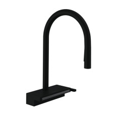 Змішувач для кухні Hansgrohe Aquno Select M81 з витяжним виливом чорний
