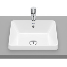 GAP умивальник 39*37 см, квадратний, що вбудовується, без отвору під змішувач, ROCA (A3270Y7000)