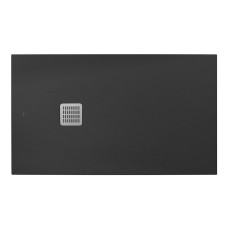 TERRAN піддон 120*80см ультраплоский, зі штучного каменю Stonex, в комплекті з трапом та сифоном, колір онікс, ROCA (AP1014B032001640)