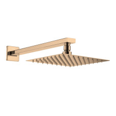 CASCADA R85 душ верхній, 250*250мм, кронштейн, SS, cepillado bronce, VOLLE (1586.180121)