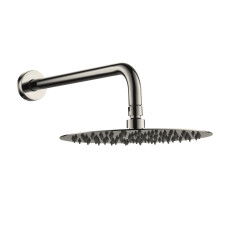 CASCADA R100 душ верхній, Ø300мм, кронштейн, SS, cepillado níquel, VOLLE (1586.180202)