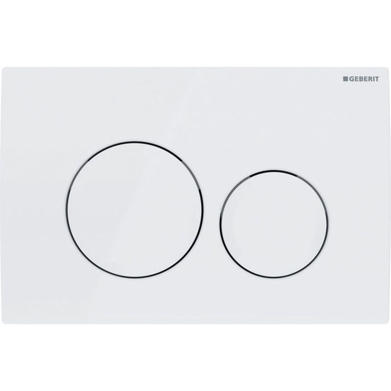 Geberit 115.127.11.1 Delta20 Клавіша змиву з подвійним змивом: Альпійський білий глянець