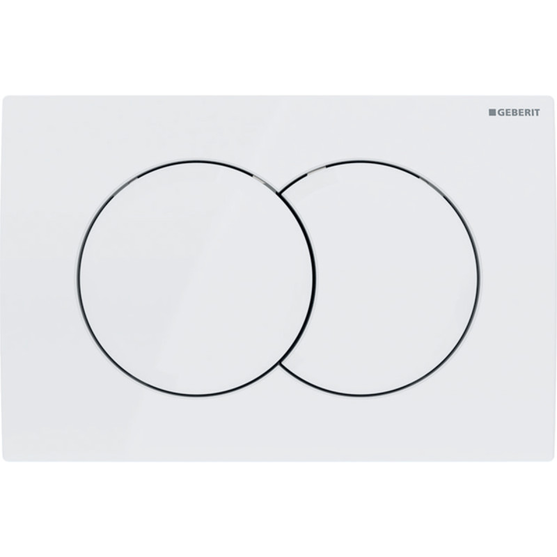 Geberit 115.107.11.1 Delta01 Клавіша змиву з подвійним змивом: Альпійський білий глянець