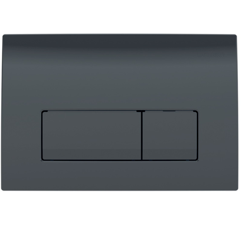 Geberit 115.119.DW.1 Delta50 Клавіша змиву з подвійним змивом: Чорний глянець