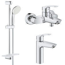 Grohe EUROSMART NEW набір змішувачів для ванни (23324003+33300003+27926001), (UA123246M0)