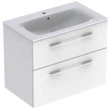 SELNOVA SQUARE тумба 78,8*50,2см, з 2-ма шухлядами, білий глянець, GEBERIT (501.208.00.1)