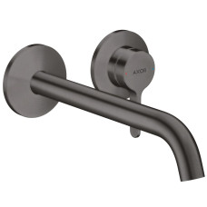 AXOR ONE змішувач для умивальника 220, одноважільний, зі зливним гарнітуром, прихованого монтажу,колір шліфованний чорний хром, AXOR (48120340)