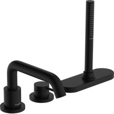 TECTURIS S змішувач для ванни, врізнийна 3отв, колір чорний матовий, HANSGROHE (73447670)