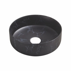 VOLLE PIEDRA умывальник накладной 34,6*34,6*12см, темный мрамор, VOLLE (1301.005132)