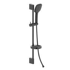 CASCADA B55 гарнітур душовий, лійка 100*247мм, 3 режими, штанга 72 см, шланг PVC 150см, мильниця, de la noche, VOLLE (1586.170604)