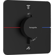 SHOWER SELECT COMFORT Q термостат для 2х потребителей, СМ, цвет чёрный матовый, HANSGROHE (15583670)