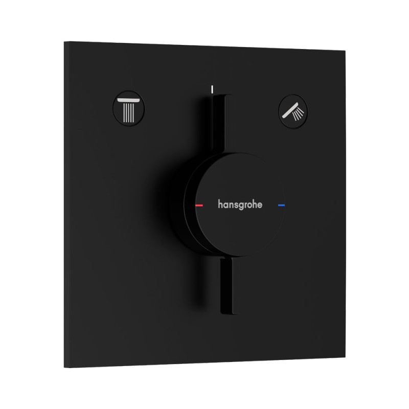 DUO TURN E смеситель для 2 пользователей,СМ, цвет черный матовый, HANSGROHE (75417670)