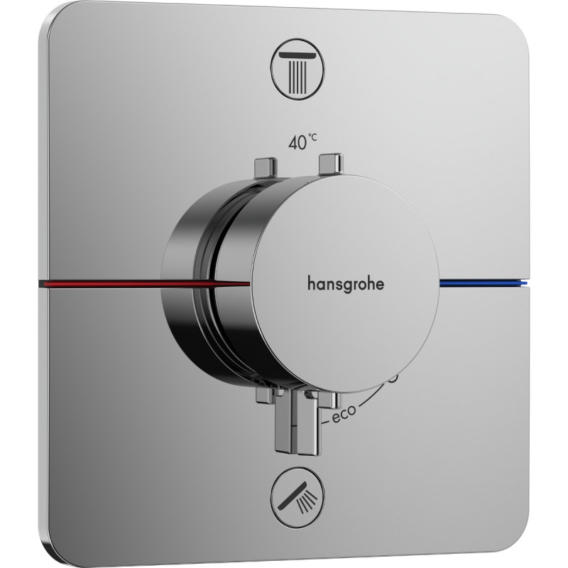 SHOWER SELECT COMFORT Q термостат для 2х потребителей, СМ, цвет хром, HANSGROHE (15583000)
