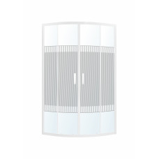 TISZA WS душевая кабина 90*90*185см, профиль белый, стекло "Spagetti", EGER (599-021-S/1)