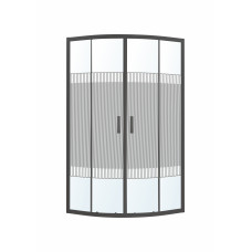 TISZA BS душевая кабина 90*90*185см, профиль черный, стекло "Spagetti", EGER (599-021-BS/1)