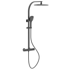 SISTEMA D система душова (C, термостат для душа, душ 300*200 мм, лійка 3 режими, шланг 1500 мм PVC), de la noche, VOLLE (1599.090104)