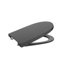 ONA сидіння для унітазу, швидкознімне, з системою плавного опускання, Compacto Supralit, чорний матовий, ROCA (A801E22081)