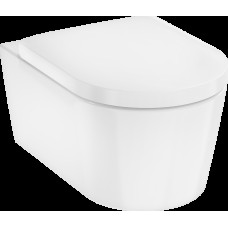 ELU PURA S унітаз підвісний 54*36,6см AquaFall Flush, в комплекте з сидіннямз функцією SoftClose and QuickRelease, HANSGROHE (60292450)