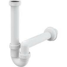 Сифон ALCA PLAST трубчатий з накидною гайкою 6/4" (A80-DN40)