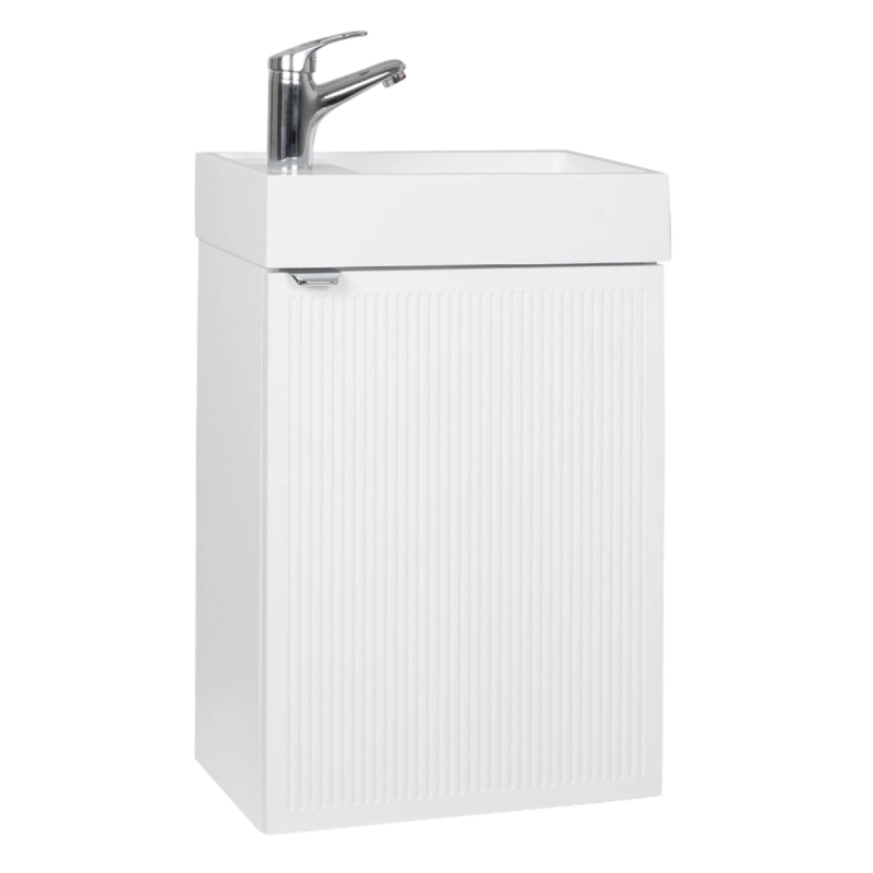 Тумба AQUARODOS Fabio (білий мат) 40 см з умивальником 