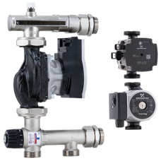 Змішувальний вузол без насоса 20-55°C, різьба під насос 1 1/2" BARBERI (27B040N4X3)